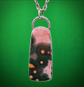Ocean Jasper Pendant set in sterling silver. 