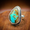 Turquoise #8 Ring set in sterling silver size 11