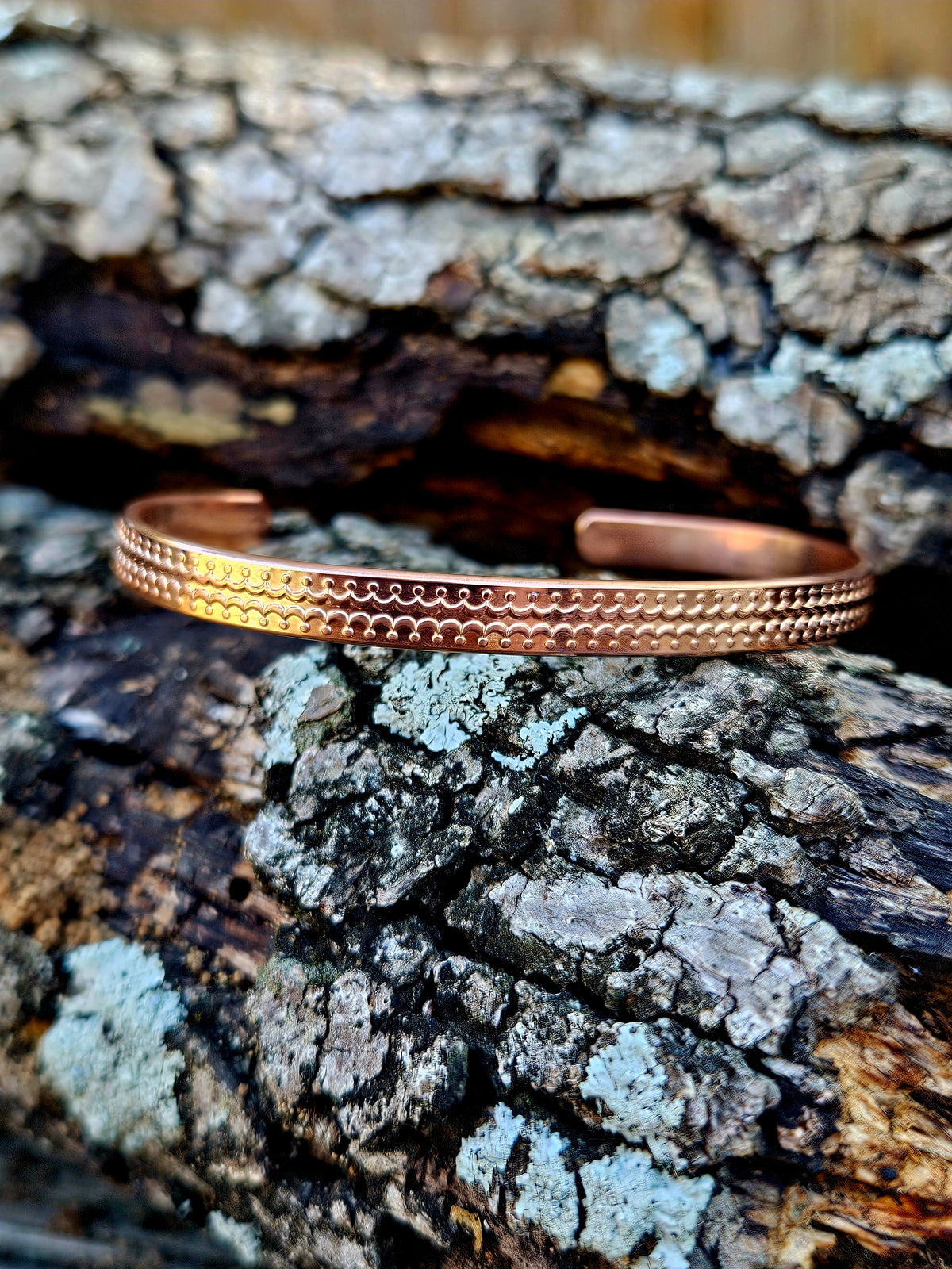 Copper Pattern Bracelet