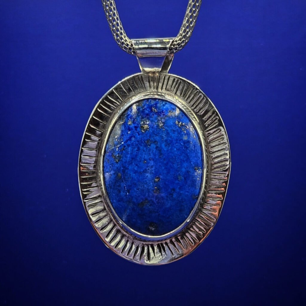 Sterling Silver Lapis Lazuli Pendant