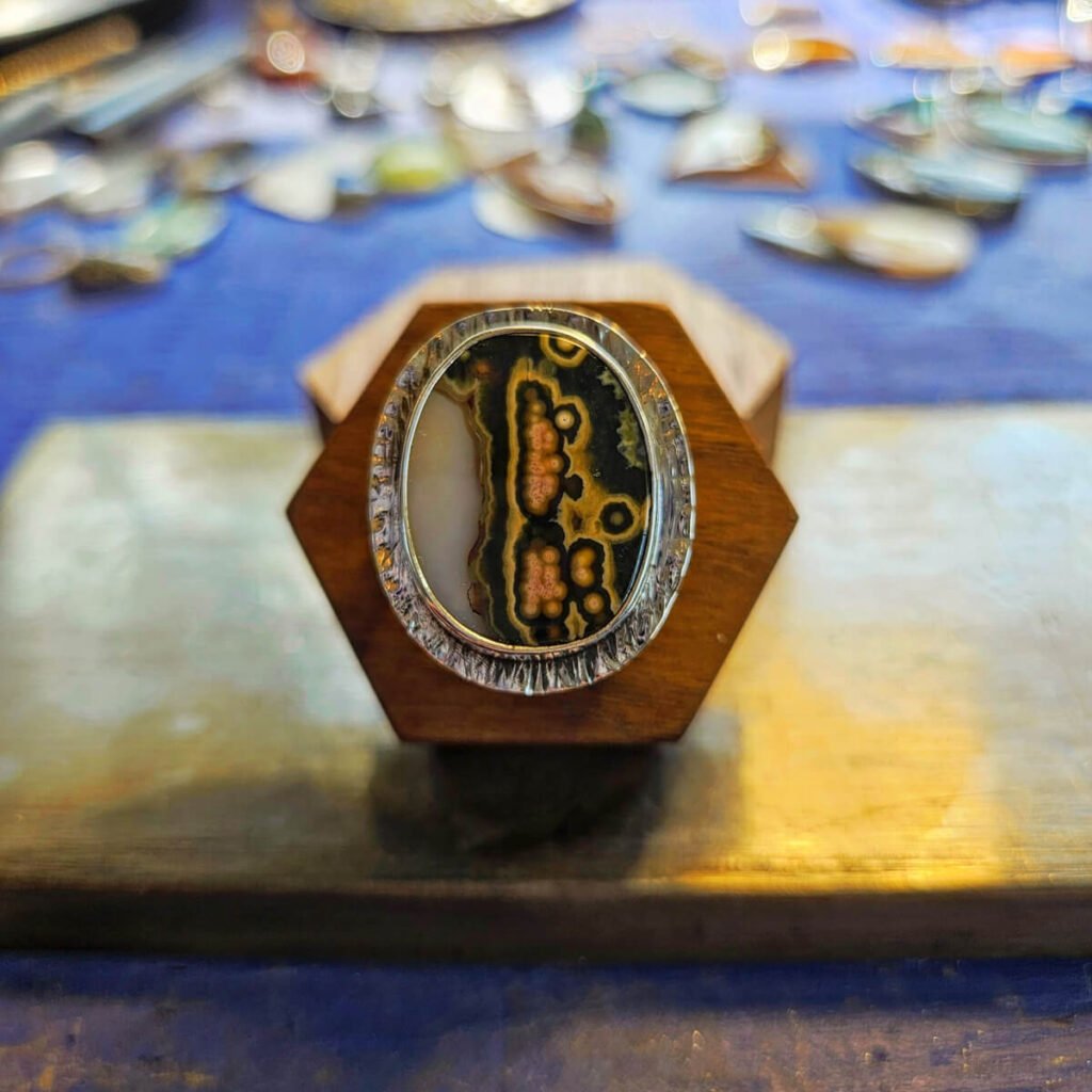 Ocean Jasper Ring Size 8.5